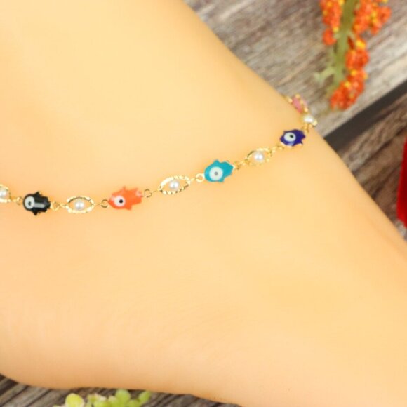 "Elegant Handmade Anklet – Delicate Jewelry for Women, MAR091490 - Picture 1 of 10